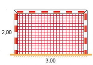 Käsipallomaalin koko