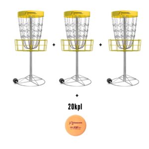 Frisbeegolfkorit koulun pihalle - Prodigy disc starttipaketti koululle