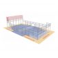 Padel-kentän suojaverkko 14x2m kentän päätyihin