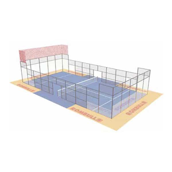 Padel-kentän suojaverkko 14x2m kentän päätyihin