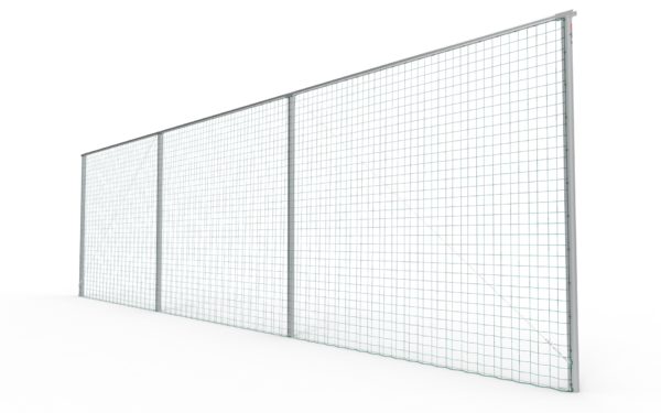 Jalkapallokentän päätyverkko tolpilla 15x4m Alusport