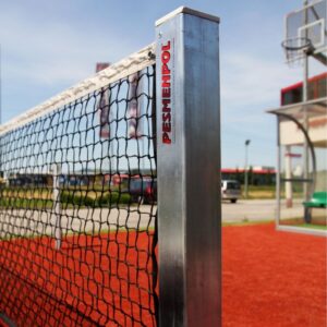 Galvanoitu teräksinen ulkokäyttöön tarkoitettu tennistolppa